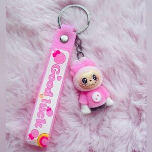 Labubu Keychain With Good Luck Decoration